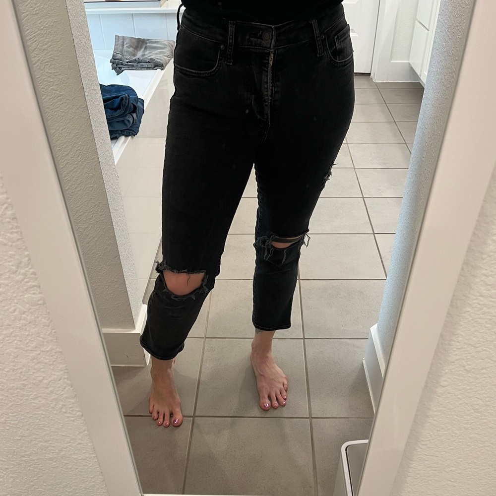 Levi’s 724 high rise straight crop